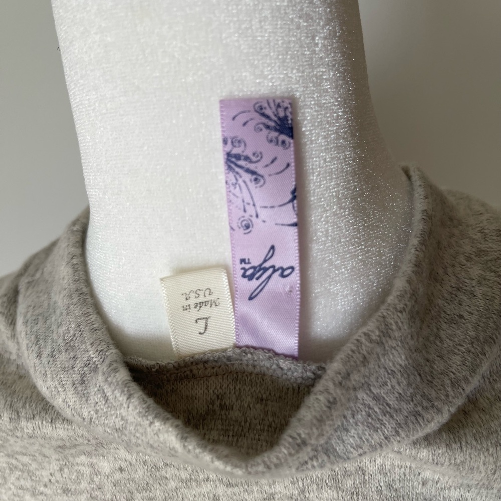 Alya Heather Gray Knit Dress - Size L - Picture 7 of 9